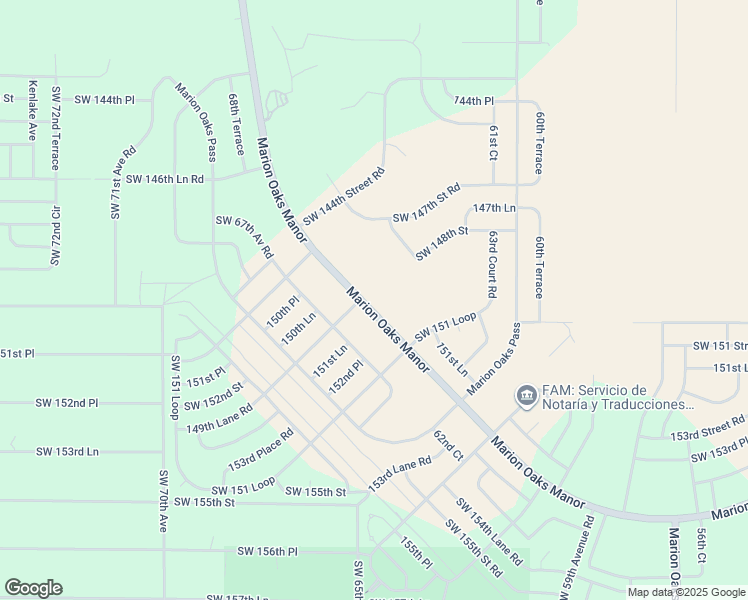 map of restaurants, bars, coffee shops, grocery stores, and more near 739 Marion Oaks Manor in Ocala