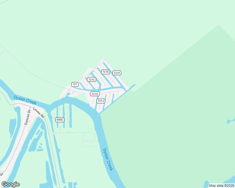 map of restaurants, bars, coffee shops, grocery stores, and more near 1667 Blue Water Drive in Freeport