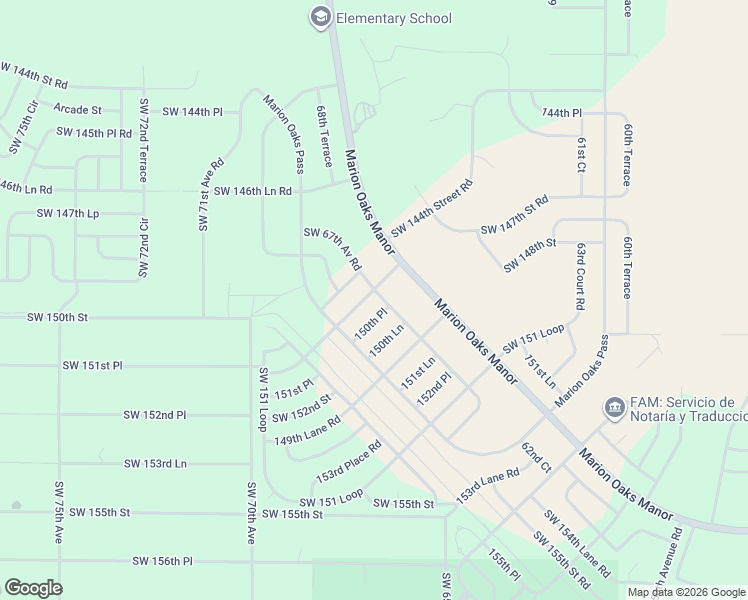 map of restaurants, bars, coffee shops, grocery stores, and more near 756 Marion Oaks Manor in Ocala