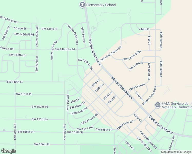 map of restaurants, bars, coffee shops, grocery stores, and more near 756 Marion Oaks Manor in Ocala