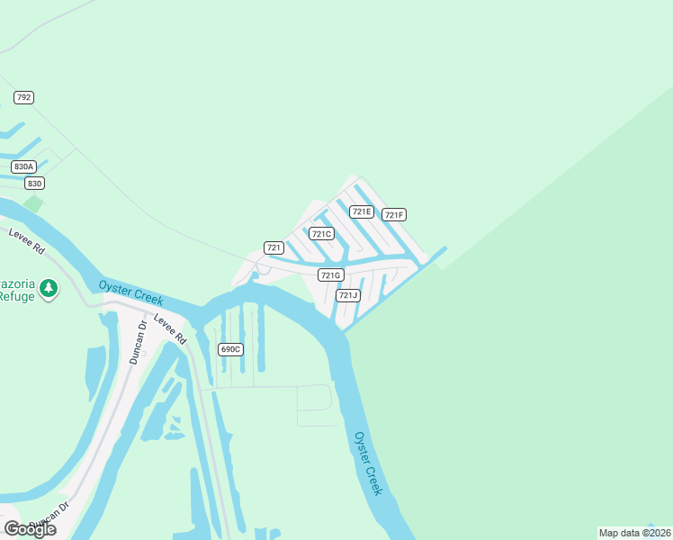 map of restaurants, bars, coffee shops, grocery stores, and more near 143 Driftwood Road in Freeport