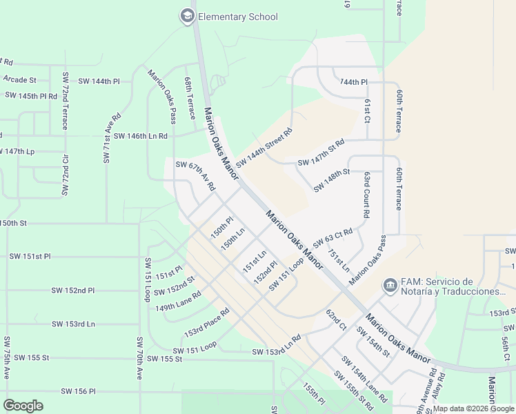 map of restaurants, bars, coffee shops, grocery stores, and more near 756 Marion Oaks Manor in Ocala