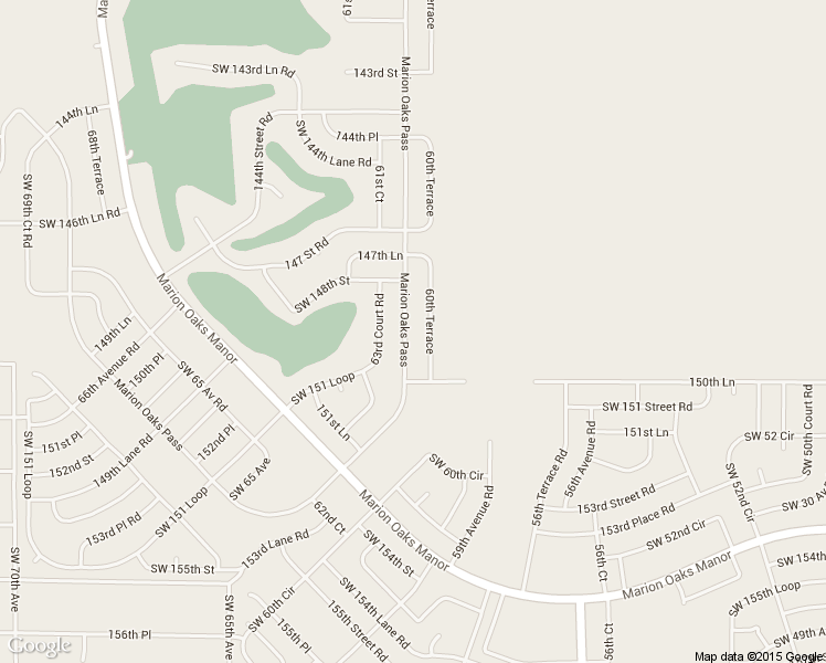 map of restaurants, bars, coffee shops, grocery stores, and more near 395 Marion Oaks Pass in Ocala