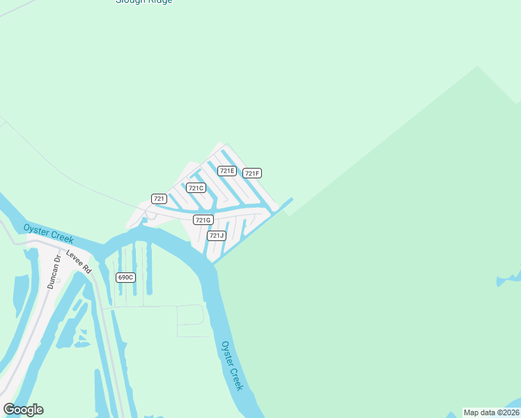 map of restaurants, bars, coffee shops, grocery stores, and more near 1667 Blue Water Drive in Freeport