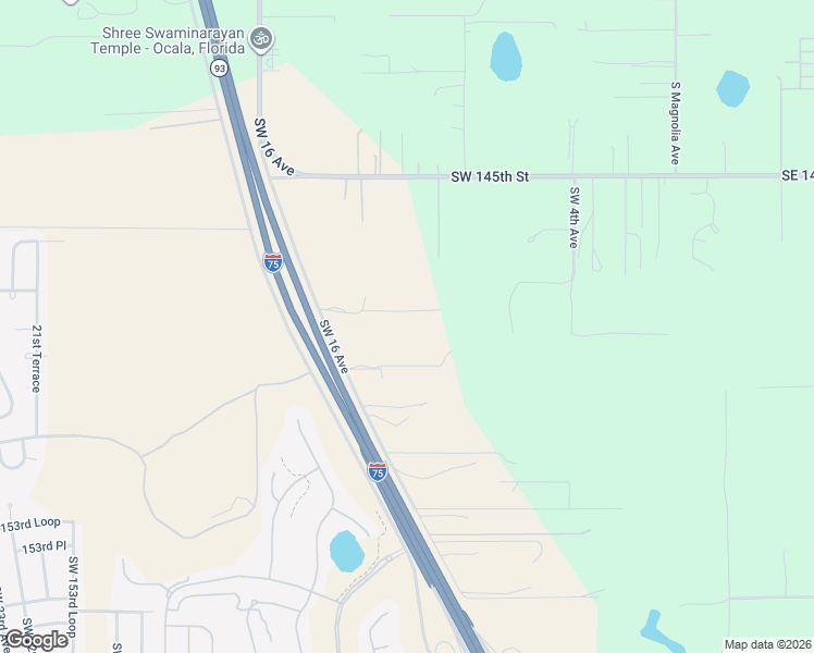 map of restaurants, bars, coffee shops, grocery stores, and more near 14839 Southwest 16th Avenue in Ocala