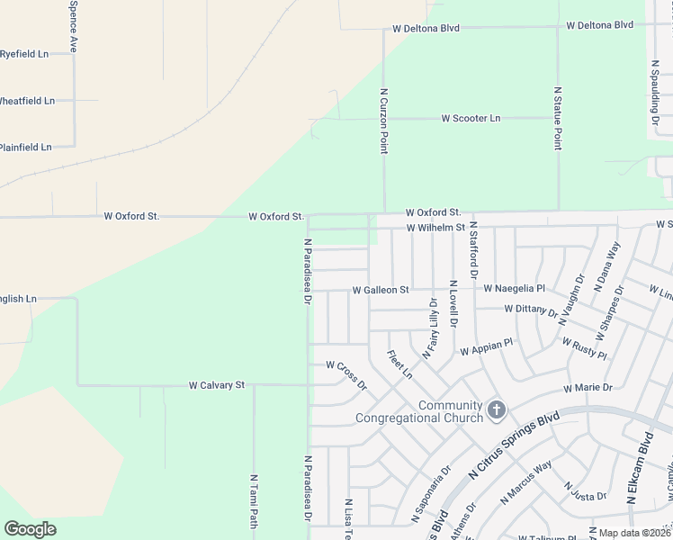 map of restaurants, bars, coffee shops, grocery stores, and more near 3890 West Matilda Lane in Citrus Springs