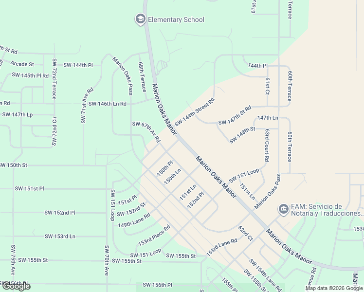 map of restaurants, bars, coffee shops, grocery stores, and more near 756 Marion Oaks Manor in Ocala