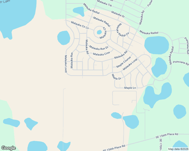 map of restaurants, bars, coffee shops, grocery stores, and more near 337 Malauka Loop in Ocklawaha