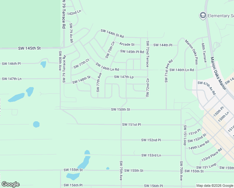 map of restaurants, bars, coffee shops, grocery stores, and more near Southwest 78th Circle in Dunnellon