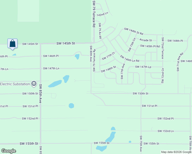 map of restaurants, bars, coffee shops, grocery stores, and more near Southwest 148th Street in Ocala
