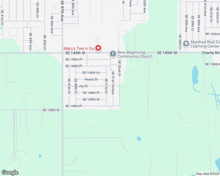 map of restaurants, bars, coffee shops, grocery stores, and more near 14805 Southeast 51st Court in Summerfield