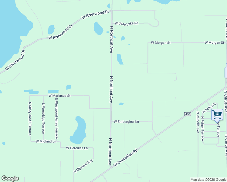 map of restaurants, bars, coffee shops, grocery stores, and more near 9909 North Northcut Avenue in Crystal River