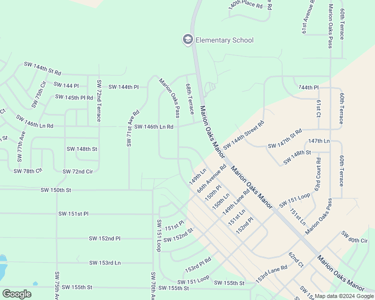 map of restaurants, bars, coffee shops, grocery stores, and more near 6798 Southwest 148th Place Road in Ocala