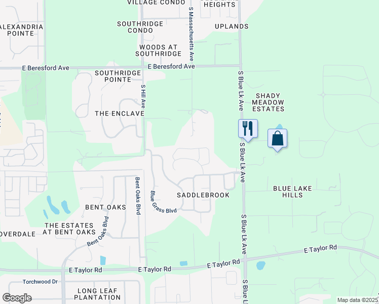 map of restaurants, bars, coffee shops, grocery stores, and more near 701 Preakness Circle in DeLand