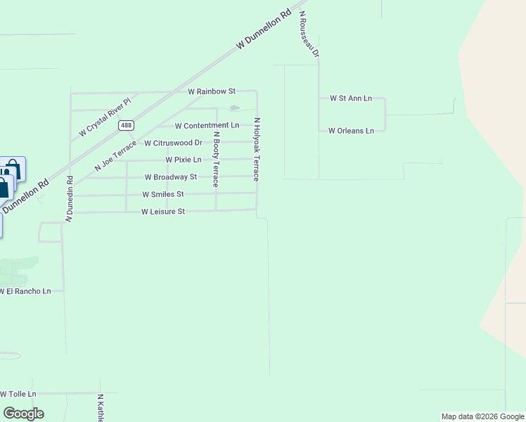 map of restaurants, bars, coffee shops, grocery stores, and more near 10013 North Holyoak Terrace in Dunnellon