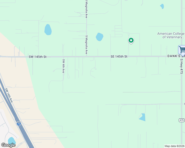 map of restaurants, bars, coffee shops, grocery stores, and more near 14675 Southeast 1st Avenue Road in Summerfield