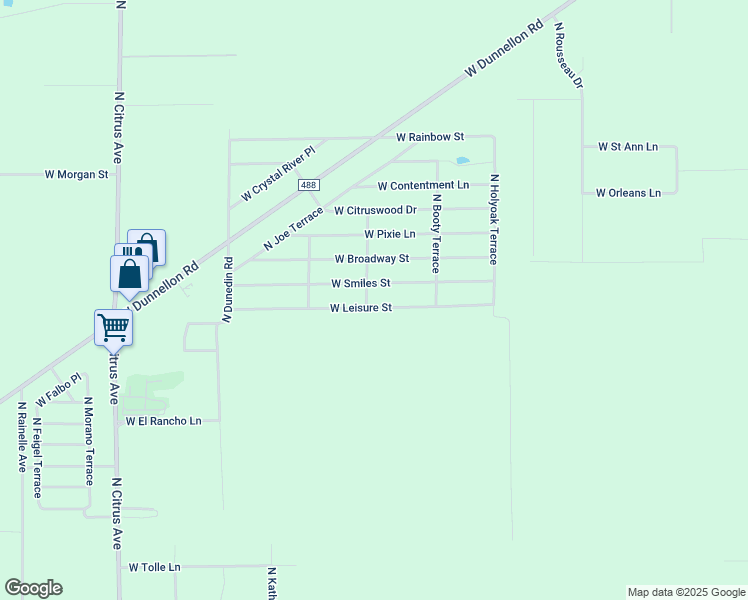 map of restaurants, bars, coffee shops, grocery stores, and more near 10049 North Sun City Terrace in Dunnellon