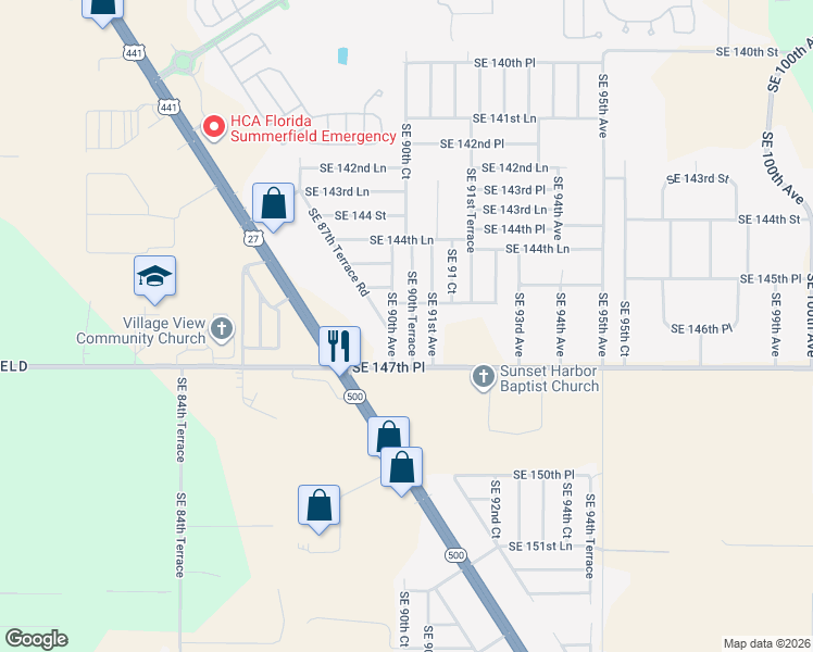 map of restaurants, bars, coffee shops, grocery stores, and more near in Marion County