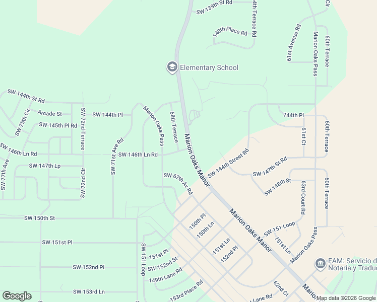 map of restaurants, bars, coffee shops, grocery stores, and more near 787 Marion Oaks Manor in Ocala