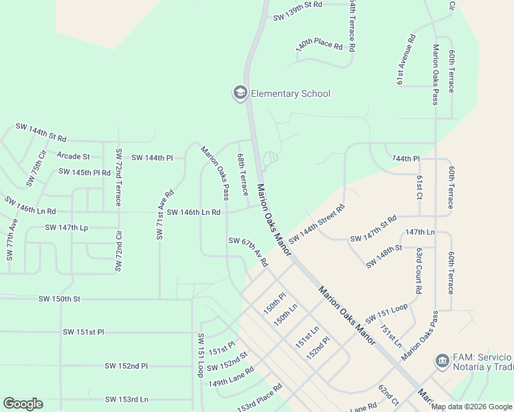 map of restaurants, bars, coffee shops, grocery stores, and more near 787 Marion Oaks Manor in Ocala