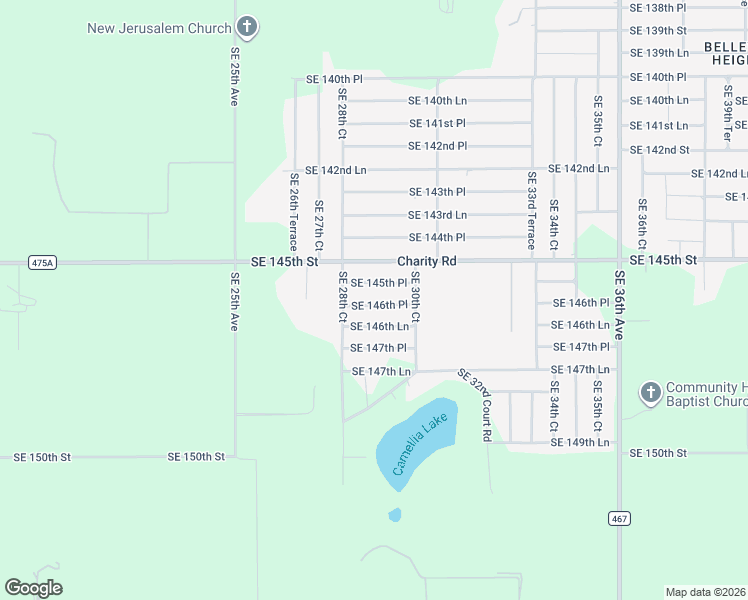 map of restaurants, bars, coffee shops, grocery stores, and more near 2901 Southeast 146th Place in Summerfield