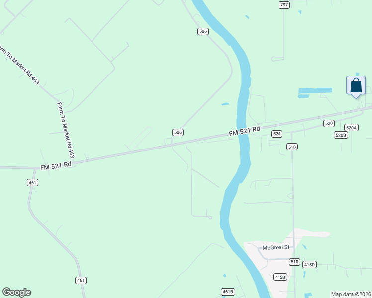 map of restaurants, bars, coffee shops, grocery stores, and more near 3983 FM 521 Road in Brazoria