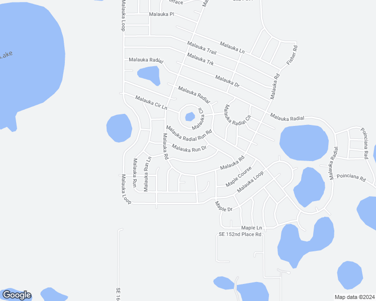 map of restaurants, bars, coffee shops, grocery stores, and more near 37 Malauka Run Drive in Ocklawaha