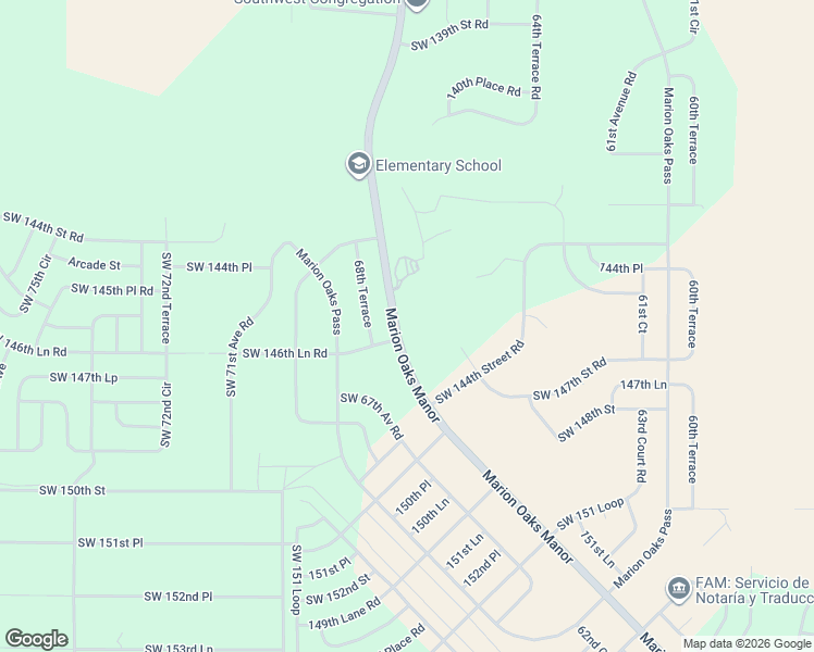 map of restaurants, bars, coffee shops, grocery stores, and more near 787 Marion Oaks Manor in Ocala