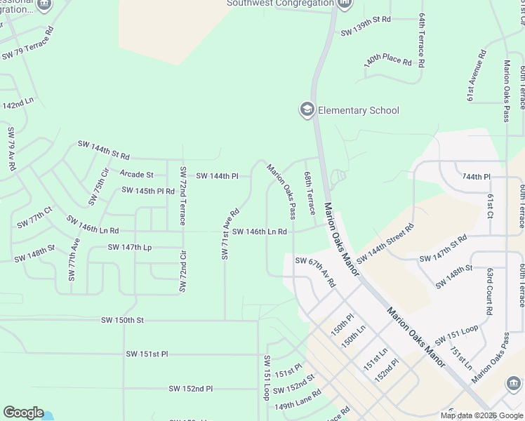 map of restaurants, bars, coffee shops, grocery stores, and more near 14644 Southwest 69th Court Road in Ocala