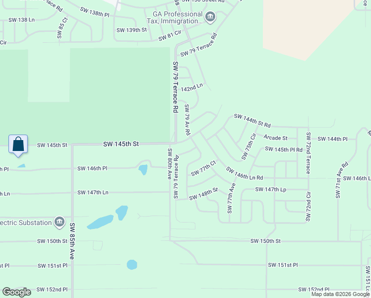 map of restaurants, bars, coffee shops, grocery stores, and more near Southwest 79 Avenue Road in Ocala