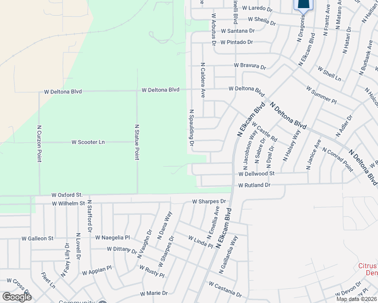 map of restaurants, bars, coffee shops, grocery stores, and more near 10330 North Spaulding Drive in Citrus Springs