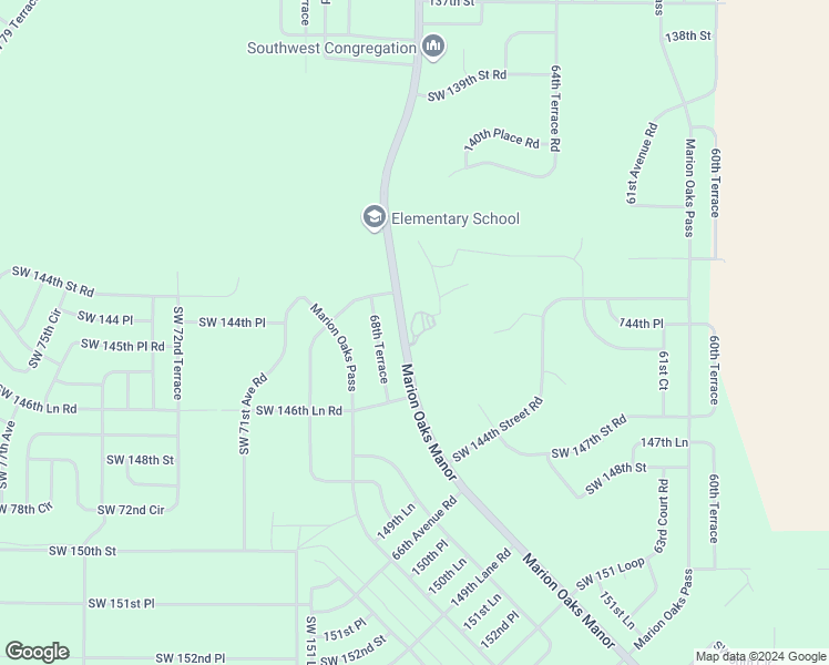 map of restaurants, bars, coffee shops, grocery stores, and more near 799 Marion Oaks Manor in Ocala