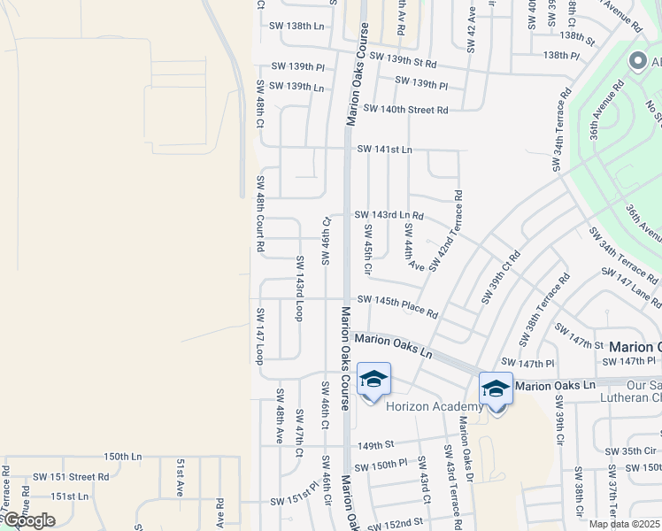 map of restaurants, bars, coffee shops, grocery stores, and more near 14485 Southwest 46th Court in Ocala