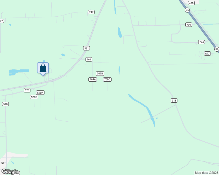 map of restaurants, bars, coffee shops, grocery stores, and more near 2695 County Road 769B in Brazoria