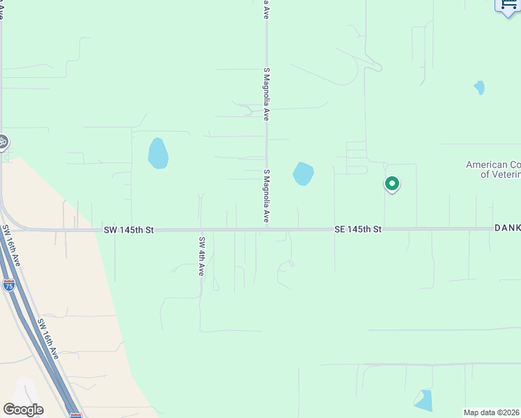 map of restaurants, bars, coffee shops, grocery stores, and more near 51 Southwest 145th Street in Ocala