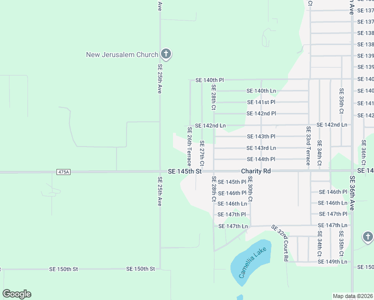 map of restaurants, bars, coffee shops, grocery stores, and more near 14380 Southeast 26th Terrace in Summerfield