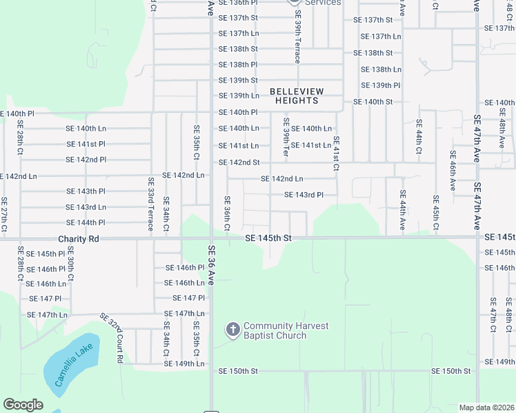 map of restaurants, bars, coffee shops, grocery stores, and more near 3795 144 Street in Summerfield