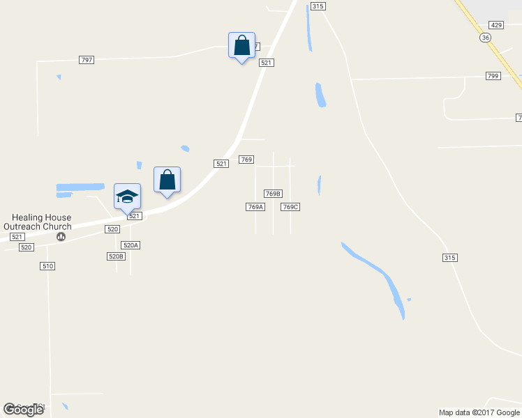 map of restaurants, bars, coffee shops, grocery stores, and more near 2585 County Road 769A in Brazoria