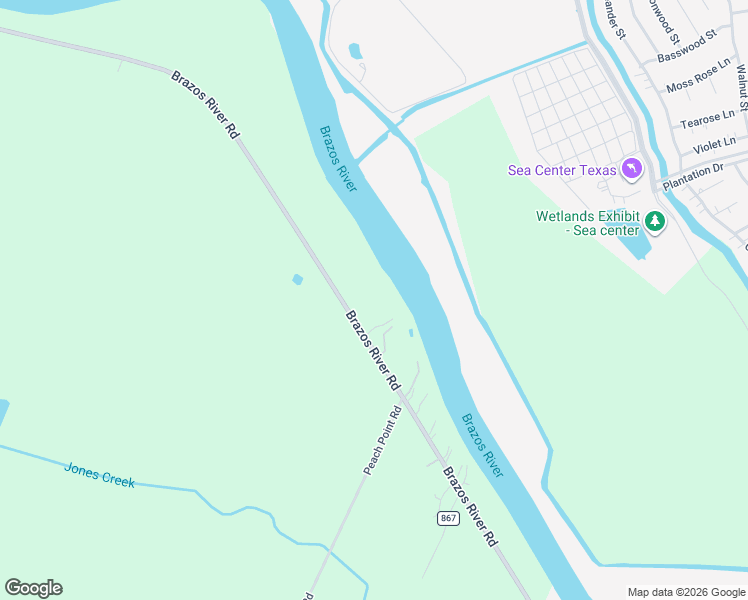 map of restaurants, bars, coffee shops, grocery stores, and more near 4306 Brazos River Road in Freeport