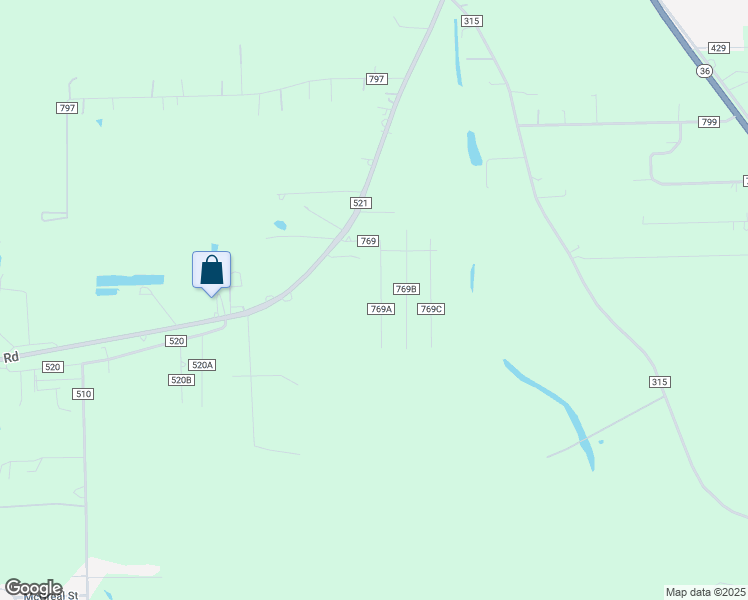map of restaurants, bars, coffee shops, grocery stores, and more near 2585 County Road 769A in Brazoria
