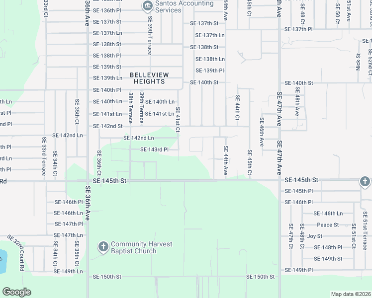 map of restaurants, bars, coffee shops, grocery stores, and more near 14370 Southeast 41st Terrace in Summerfield