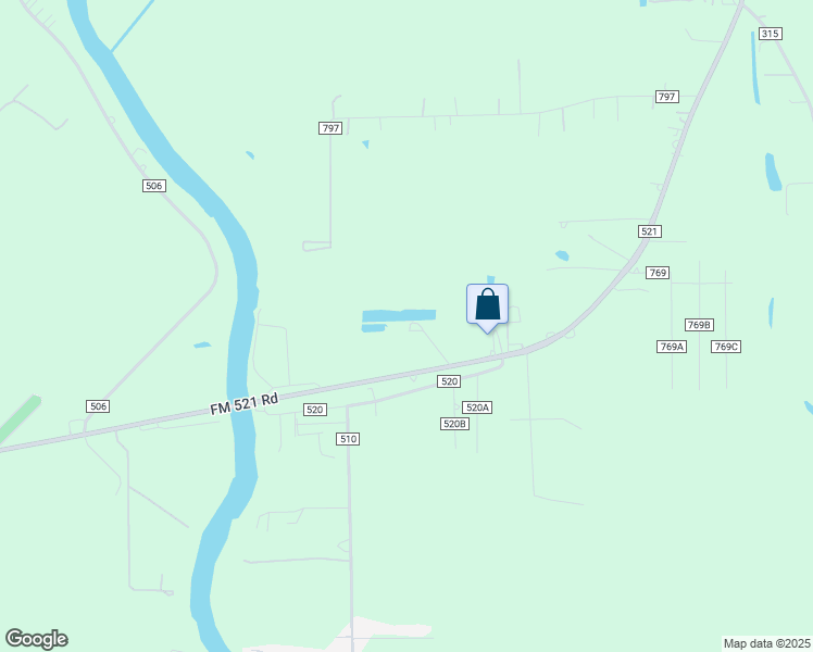 map of restaurants, bars, coffee shops, grocery stores, and more near 3006 FM 521 Road in Brazoria