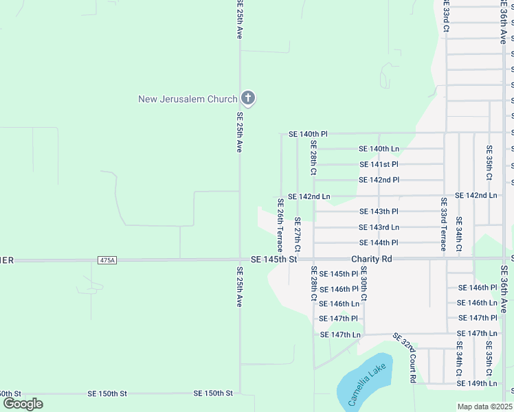 map of restaurants, bars, coffee shops, grocery stores, and more near 14311 Southeast 25th Avenue in Summerfield