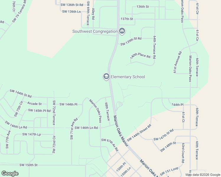 map of restaurants, bars, coffee shops, grocery stores, and more near 818 Marion Oaks Manor in Ocala