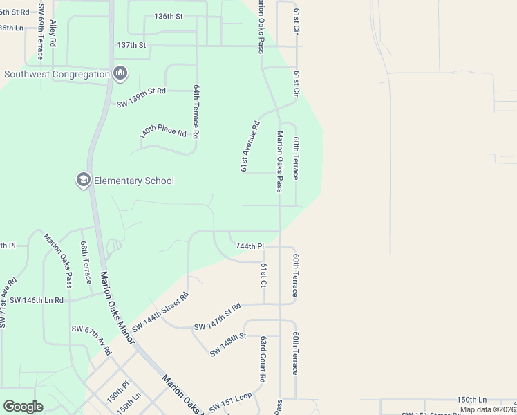 map of restaurants, bars, coffee shops, grocery stores, and more near in Marion Oaks