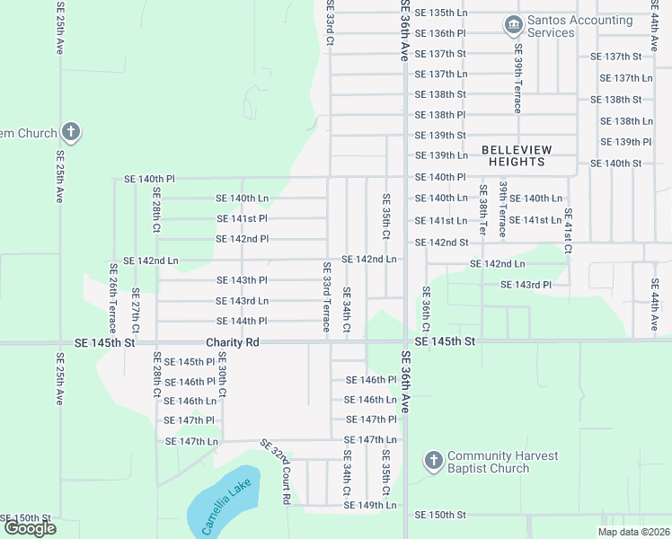 map of restaurants, bars, coffee shops, grocery stores, and more near 14322 Southeast 34th Court in Summerfield