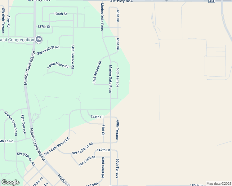 map of restaurants, bars, coffee shops, grocery stores, and more near 14270 60th Terrace in Ocala