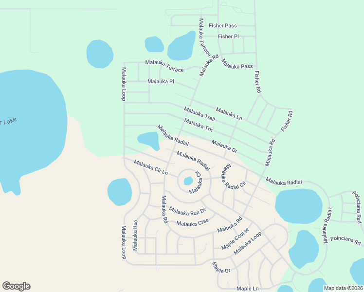 map of restaurants, bars, coffee shops, grocery stores, and more near 74 Malauka Radial in Ocklawaha