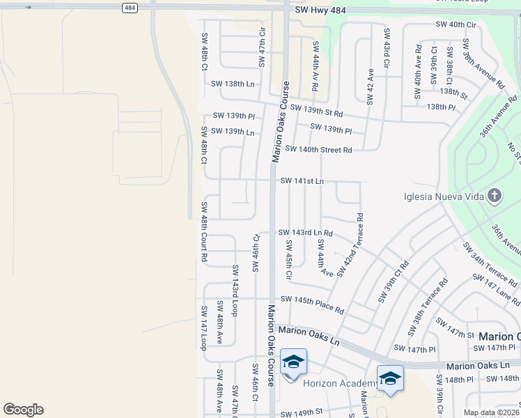 map of restaurants, bars, coffee shops, grocery stores, and more near 298 Marion Oaks Course in Ocala