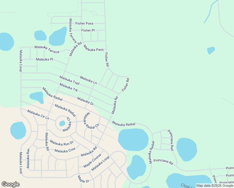 map of restaurants, bars, coffee shops, grocery stores, and more near 19 Malauka Lane in Ocklawaha